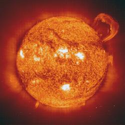 sun viewed in extreme ultraviolet light